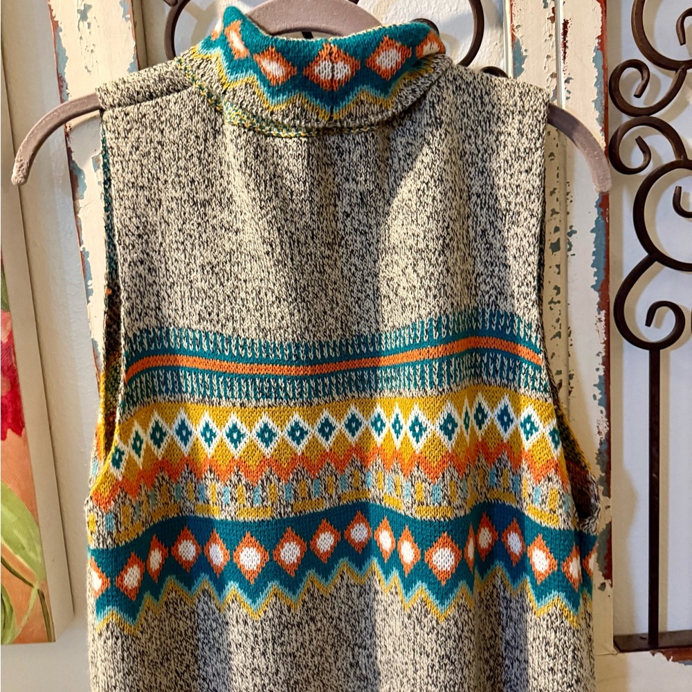 Cato Multicolor Patterned Cardigan - Picture 3 of 4